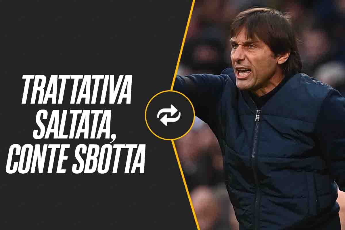 Conte sbotta contro il club, è saltato tutto